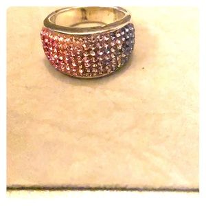 Dome CZ micro pave ring JCM Thailand stamped